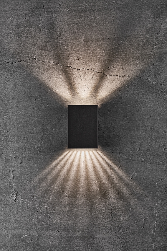 Fold 10 buiten wandlamp LED, zwart